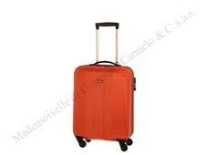 TROLLEY HAND LUGGAGE IN ABS "DELSEY" 4 WHEELS ULTRALIGHT