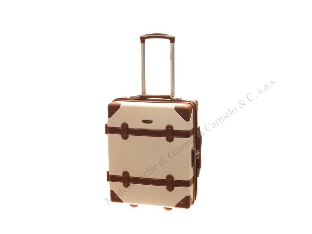 TROLLEY with robust ABS case and finish LEATHER - DIELLE
